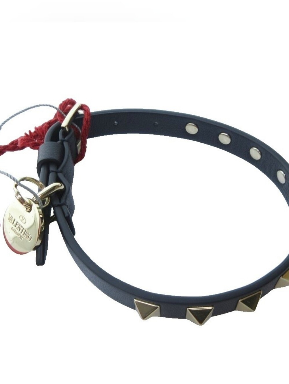 NWT Valentino Garavani Dog/Pet Rockstud Leather Adjustable Collar! - Picture 7 of 9